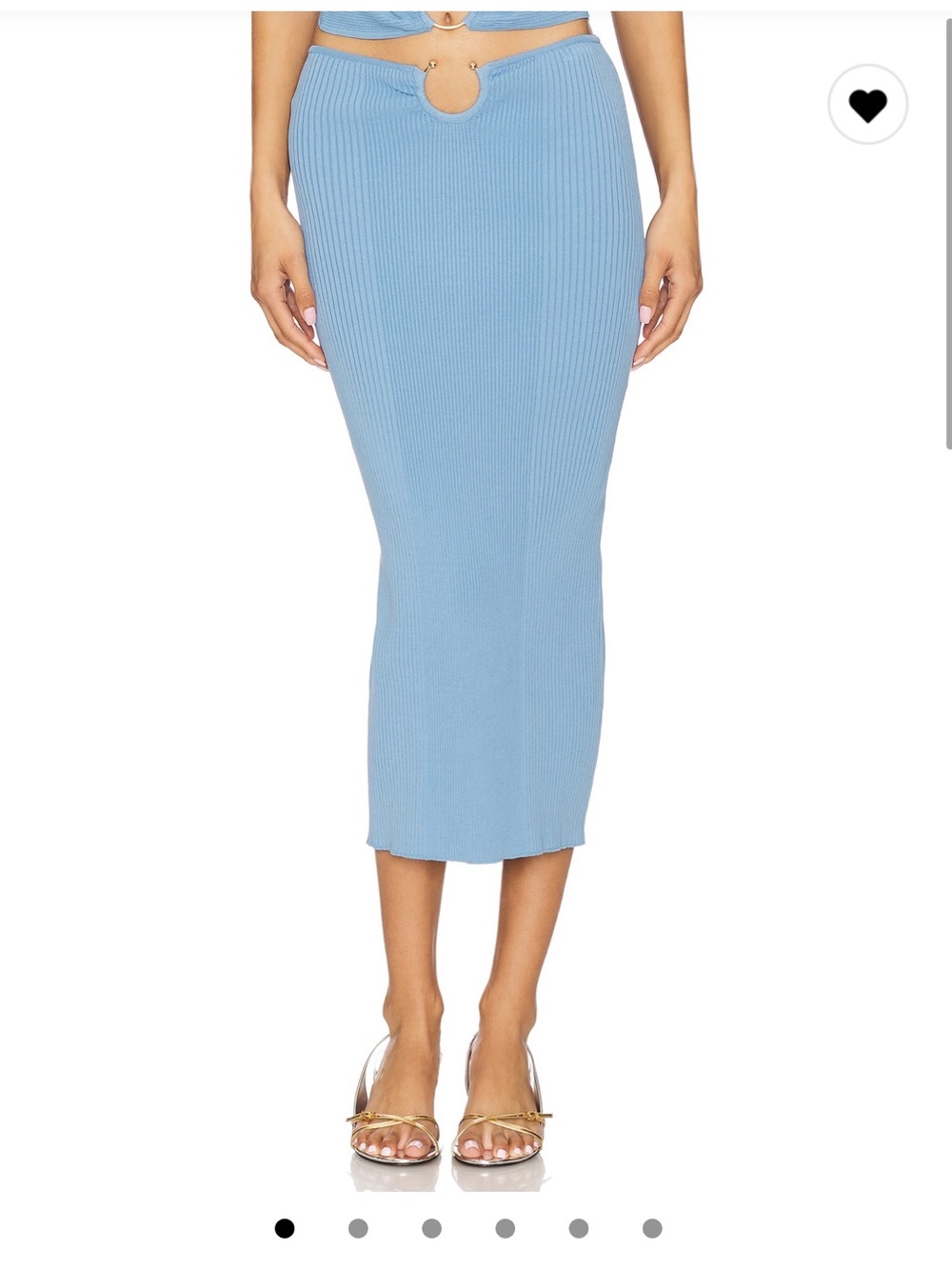 OSIS STUDIO Sonnet Skirt in Light Blue